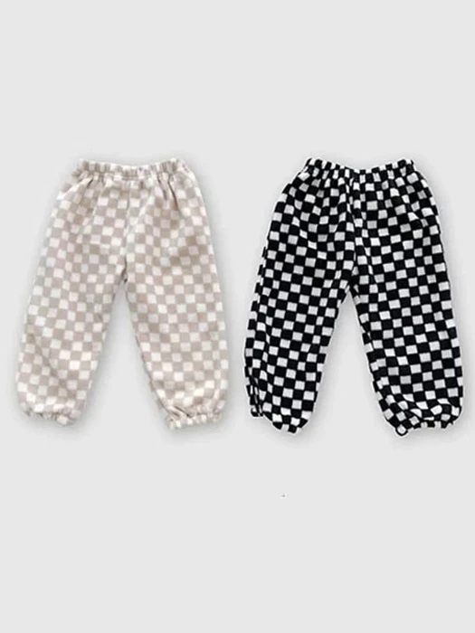 Checkerboard Fleece Pants by Awesome Bebe for Child - catalog view