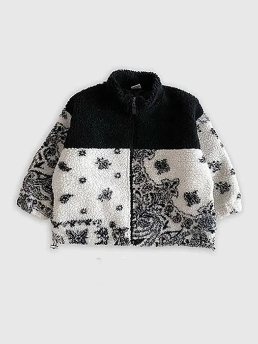 Paisley Fleece Zip-up Paisley Fleece Zip-up by Awesome Bebe for Child - catalog view