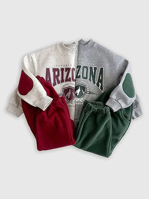 Arizona Fleece-lined Top & Bottom Set Arizona Fleece-lined Top & Bottom Set by Awesome Bebe for Child - catalog view