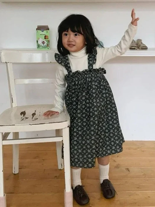 Corduroy Frill Dress Corduroy Frill Dress by Monbebe for Child - catalog view
