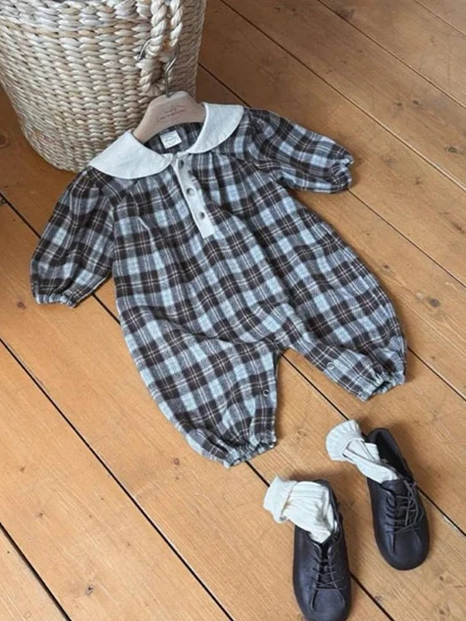 Lovey Check Suit Lovey Check Suit by Monbebe for Baby - catalog view