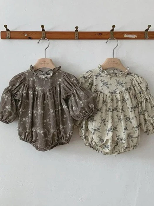 Autumn Flower Romper Autumn Flower Romper by Monbebe for Baby - catalog view