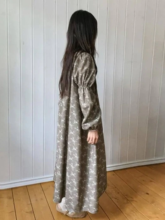 Autumn Flower Dress Mom Autumn Flower Dress Mom by Monbebe for Mom + child - catalog view