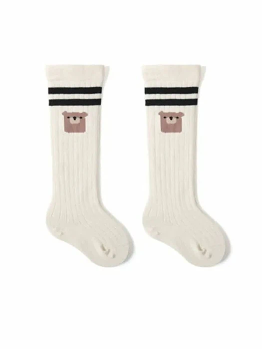 Two-Line Bear Socks Two-Line Bear Socks by Miso for Baby - catalog view