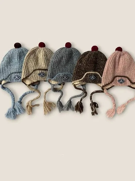 Pom Haze Ear Flap Beanie Pom Haze Ear Flap Beanie by Dudie for Child - catalog view