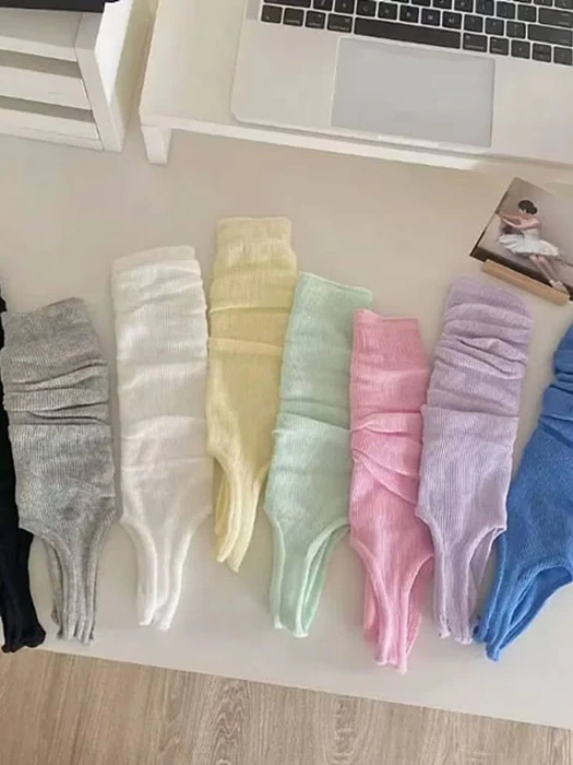 Fine Ribbed Sandal Warmer Socks by Miso for Child - catalog view