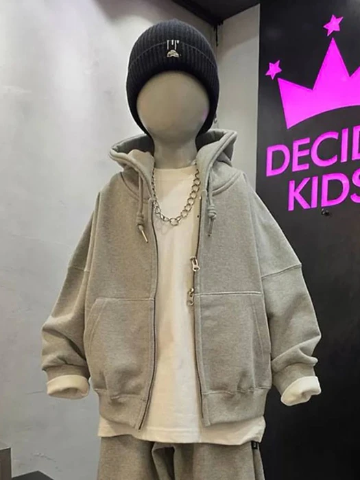 Twin Loose Hooded Zip-up Twin Loose Hooded Zip-up by Decide Kids for Child - catalog view