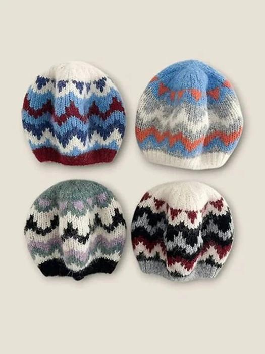 Jacquard Knit Beret by Dudie for Child - catalog view