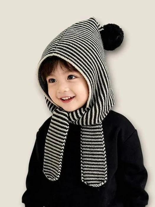 Ball Striped Knit Hat Ball Striped Knit Hat by Dudie for Child - catalog view