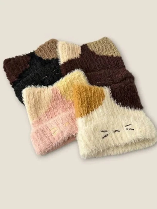 Tricolor Cat Beanie Tricolor Cat Beanie by Dudie for Child - catalog view