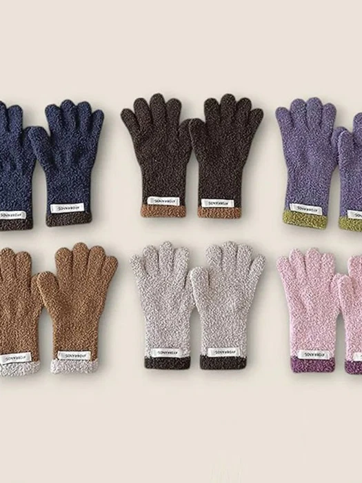 Block Knit Gloves by Dudie for Child - catalog view