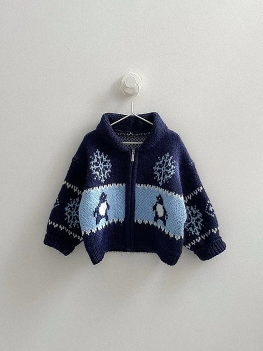 Penguin Cardigan Penguin Cardigan by Mini Robe for Child - catalog view