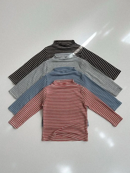 Merry Mock Neck Tee by Mini Robe for Child - catalog view