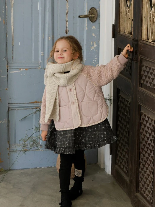 Noel Quilted Jacket (Pink) by Flo for Child - catalog view