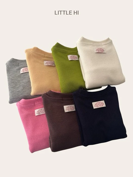 Weekly Ribbed Tee by Little Hi for Child - catalog view