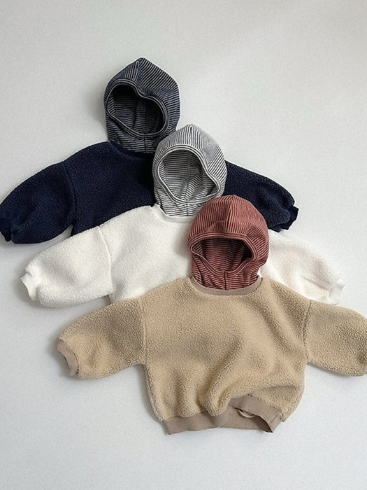Tumble Hooded Sweatshirt by Mini Robe for Child - catalog view