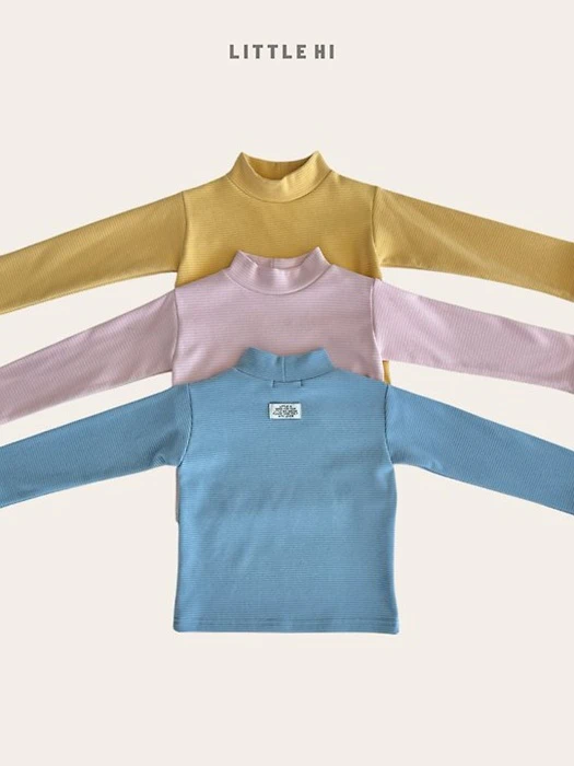 Mellow Stripe Turtleneck Tee Mellow Stripe Turtleneck Tee by Little Hi for Child - catalog view
