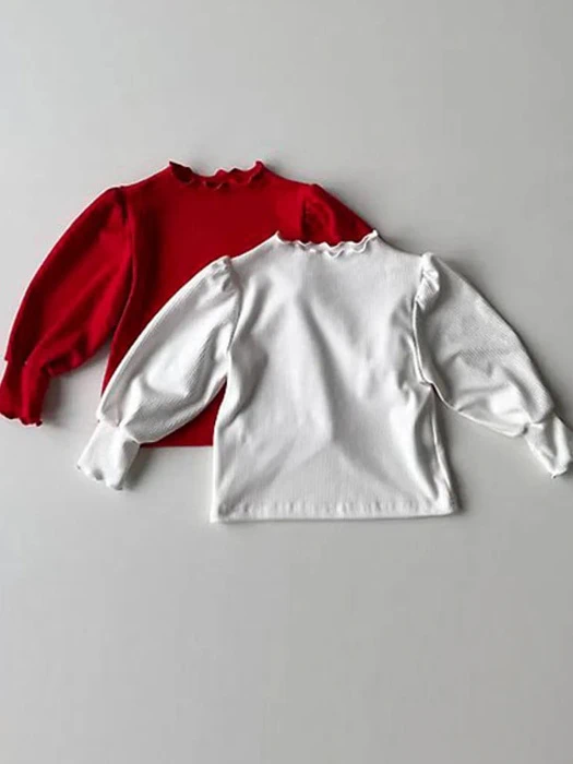 Ribbed Puff Tee Ribbed Puff Tee by Le petitmot for Child - catalog view