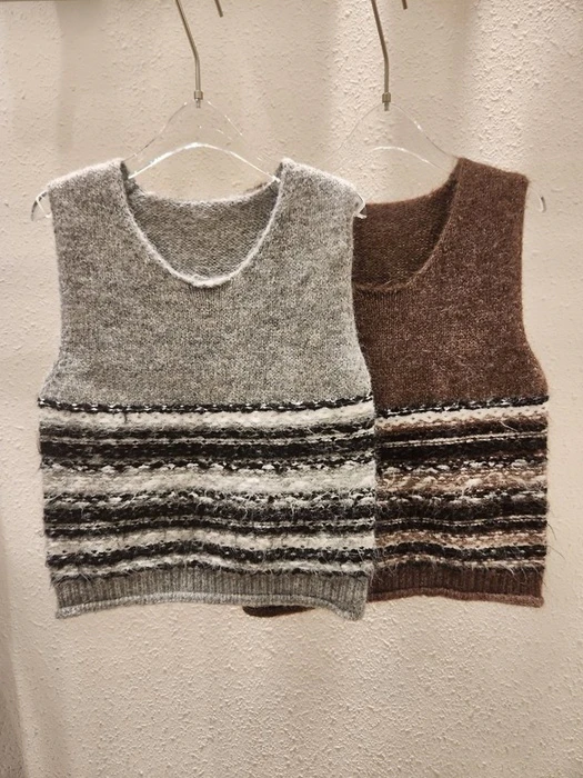 Pattern Knit Vest Pattern Knit Vest by Another Plan for Women - catalog view