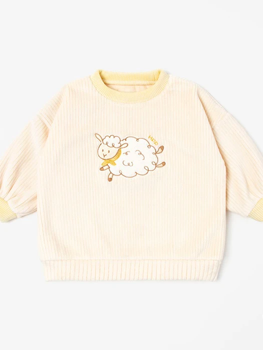 Milky Double Velour Baby Sweatshirt Milky Double Velour Baby Sweatshirt by Kids Clara for Baby - catalog view