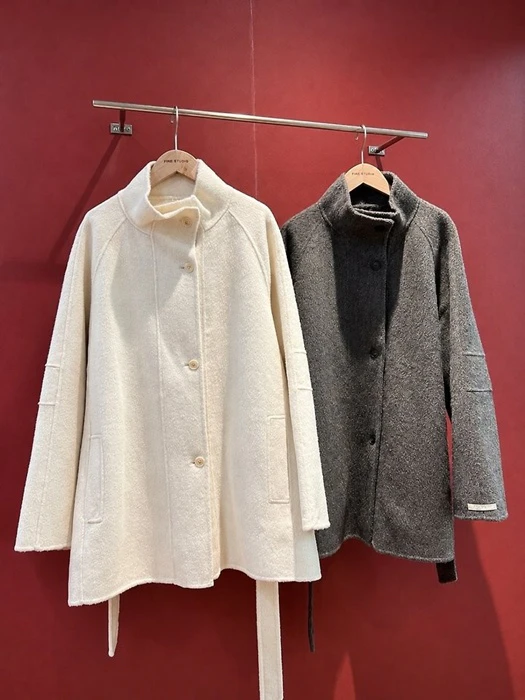 Hand High Neck Coat Hand High Neck Coat by The Fine.b for Women - catalog view
