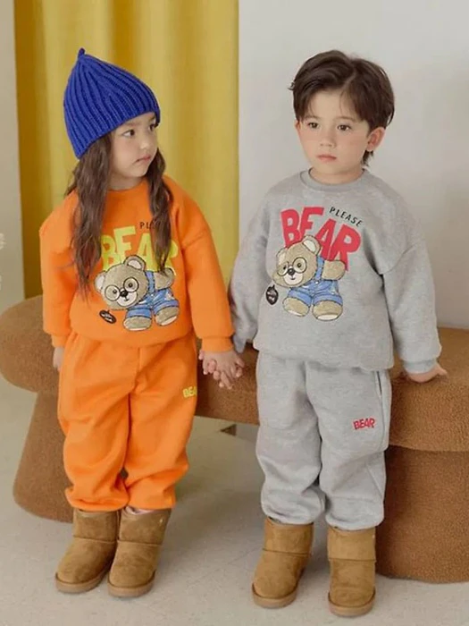 Bear Top & Bottom Set (Fleece) by Ggomenge for Child - catalog view