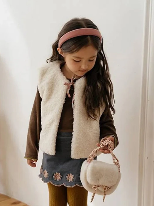 Lavender Bear Vest Lavender Bear Vest by Oren for Child - catalog view