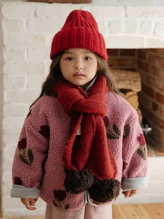 Merci Pompom Muffler by Oren for Child - catalog view