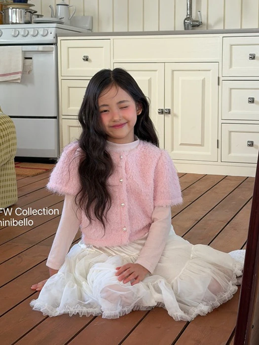 Snow Short-sleeve Cardigan Snow Short-sleeve Cardigan by Ninibello for Child - catalog view