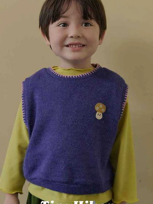 Mushroom Melange Vest Mushroom Melange Vest by Hiker for Child - catalog view
