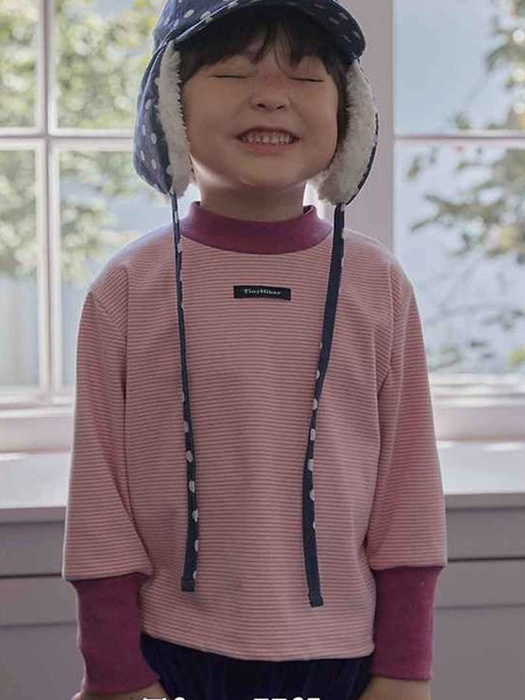 Cotton Candy Rib Trim Tee Cotton Candy Rib Trim Tee by Hiker for Child - catalog view