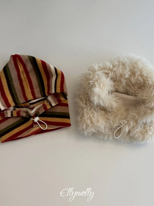 Fluffy Hooded Warmer by Ellymolly for Child - catalog view
