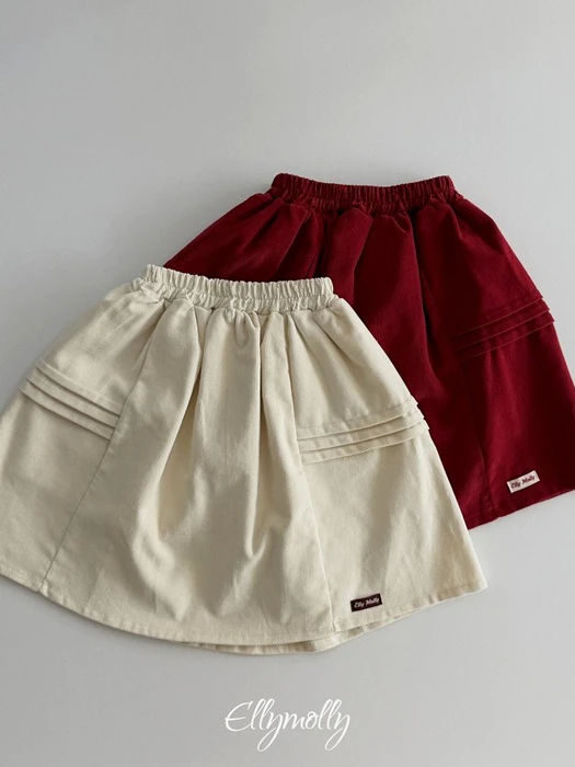 Pompom Corduroy Skirt Pompom Corduroy Skirt by Ellymolly for Child - catalog view