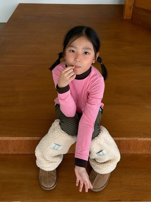Two-tone Mock Neck Tee by Cantucci Studio for Child - catalog view