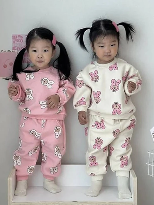 Heart Bear Top & Bottom Set Heart Bear Top & Bottom Set by Moran for Child - catalog view