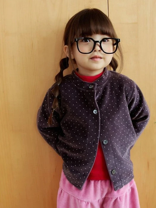 Velvet Dot Cardigan Velvet Dot Cardigan by Han's for Child - catalog view