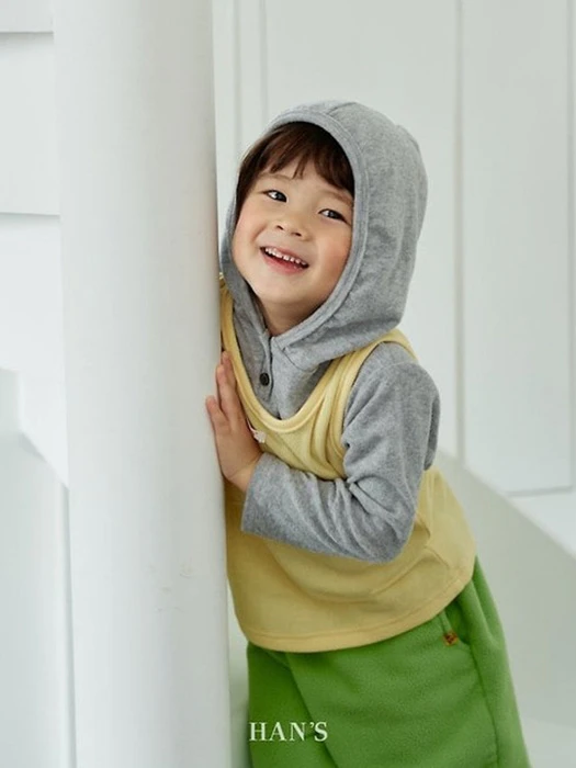 Tams Fleeced Hooded Tee Tams Fleeced Hooded Tee by Han's for Child - catalog view