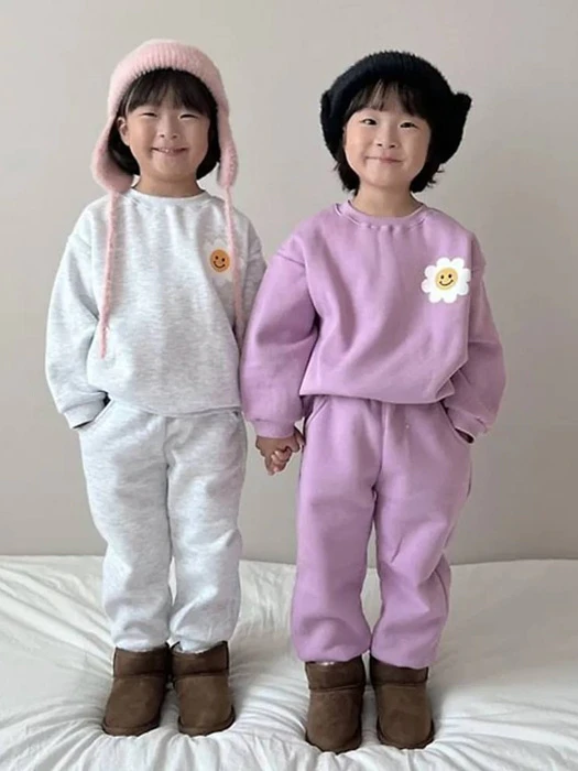 Fleece Daisy Top & Bottom Set by Moran for Child - catalog view
