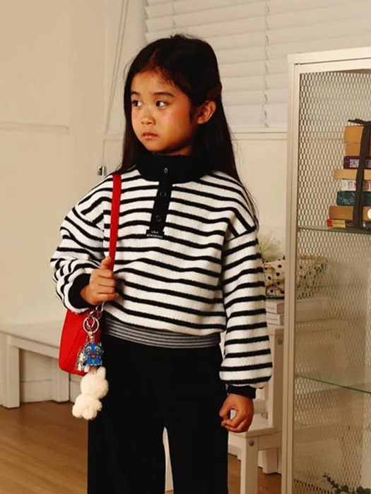 High Neck Fleece Tee High Neck Fleece Tee by Lalabongbong for Child - catalog view