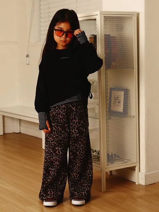 Leopard Pleats Pants Leopard Pleats Pants by Lalabongbong for Child - catalog view