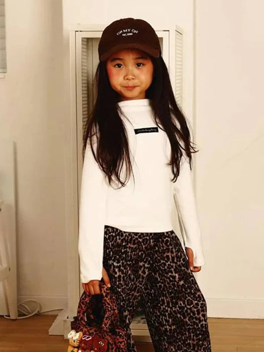 Half Neck Finger Tee Half Neck Finger Tee by Lalabongbong for Child - catalog view