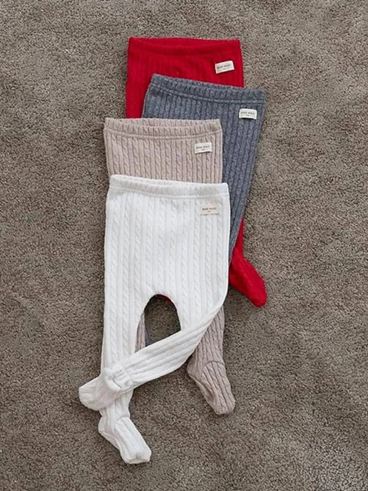 Knit Footed Leggings Knit Footed Leggings by Bebe Holic for Baby - catalog view