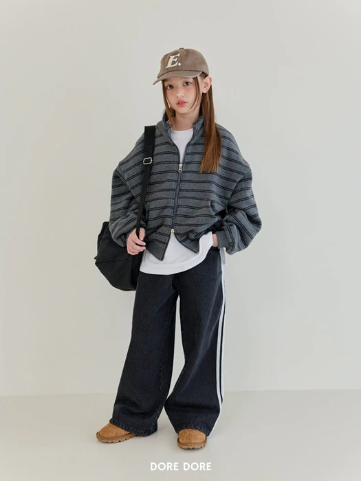 Three-line Denim Pants by Dore Dore for Child - catalog view