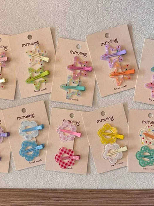 Flower Star Claw Clip Set Flower Star Claw Clip Set by Miso for Child - catalog view