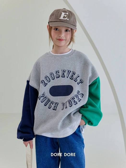 Double Fleece Colorblock Sweatshirt Double Fleece Colorblock Sweatshirt by Dore Dore for Child - catalog view