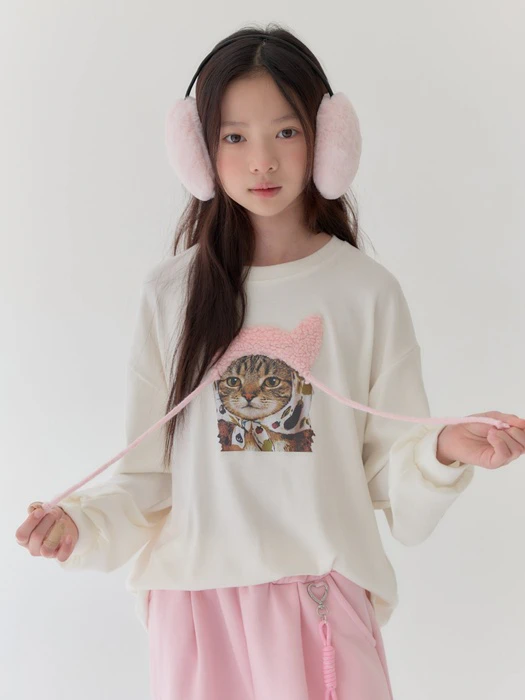 Pinky Cat Tee Pinky Cat Tee by Lilas for Child - catalog view