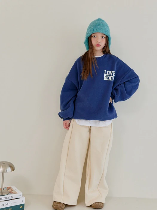 Double Fleece Love Sweatshirt by Dore Dore for Child - catalog view