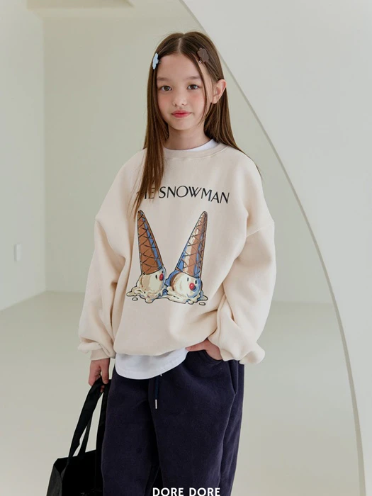 Double Fleece Snow Sweatshirt Double Fleece Snow Sweatshirt by Dore Dore for Child - catalog view