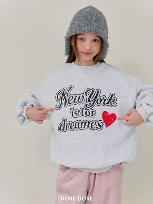 Double Fleece New York Sweatshirt by Dore Dore for Child - catalog view