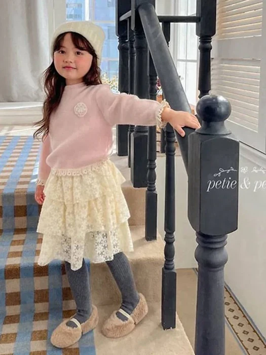 Flower Lace Cancan Skirt Flower Lace Cancan Skirt by Petit & Petit for Child - catalog view